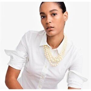 Vintage J.Crew Pearl Twisted Hammock Necklace